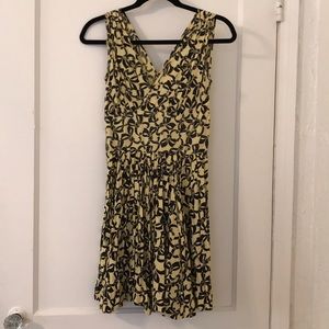 Trashy Diva day dress yellow with black bows